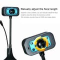 Miniatyrbillede 2 af 5: 360 Graders Roterende Webcam med Støjreducerende Mikrofon Desktop Computer Webcam til Professionel Visuel Support Multicolor