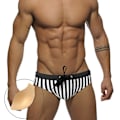 Miniatyrbild 1 av 5: Badkläder Herr Kalsonger | Badshorts Herr | Herr Badbyxor | Herr Låg Midja Trunk C2 black with pad XL
