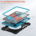 Miniatyrbild 5 av 5: För Samsung Galaxy Tab S7 Plus Fe Fodral Magnetiskt Ställ Skydd med Pennhållare För Galaxy Tab S6 Lite Tab A 10.1 A 8 A7 10.4 Fodral Blue Tab A7 T500 505 507