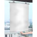 {YM}Sunshade Roller Blind with Suction Cups - Telescopic, Portable Blackout Blind, Sunshade Roller Blind Compatible with Car - Silver 1 st-50*125cm