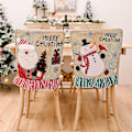 Miniatyrbild 2 av 5: Julstolsöverdrag, Stolsryggskydd Julmatsstolsöverdrag Stolsöverdrag, Tomtehatt Jul Hem Middagsbord Julstolsöverdrag För C