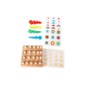 Miniatyrbillede 2 af 5: Montessori Pædagogisk Legetøj Træpuslespil Læringsstil til Børn 3ForStacking3 Colourful