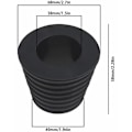 Miniatyrbillede 4 af 5: 2X Gummikile til Parasolfod Hulprop Bordparasol 1,5 tommer/38 mm -