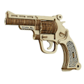 Miniatyrbillede 1 af 2: DIY 3D Træpuslespil Laser, puslespil, træmodel af pistol Style3