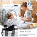 Miniatyrbilde 5 av 5: Svart Fleece Poncho for Kvinner - Varm Vinterkappe med Knapper
