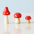 Miniatyrbillede 1 af 5: 9 stk. Miniaturfigurer af svampe, mini træsvampe, tilbehør til eventyrhaver, blomsterpotter, mikrolandskabsdekoration