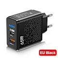 Miniatyrbillede 1 af 5: 65w Usb C Oplader Hurtig Opladning Pd Hurtig Opladning 3.0 Vægtelefonadapter