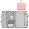 Miniatyrbild 1 av 3: Laptopväska Laptop Axelväska, Multifunktionell Laptopväska med Rem för Microsoft Surface Pro 6/5/4/3 Macbook Air 11 12 (Rosa)