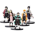 Miniatyrbillede 1 af 5: Pakke Demon Slayer Figurer 16 cm Demon Slayer Action Figur PVC Legetøj Kochou Shinobur Anime Figur Zenitsu Tanjiro Nezuko