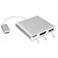 Pikkukuva 3 / 5: USB C -sovitin HDMI+USB 3.0+PD Hub 4K MacBook 3 in 1, JL1754