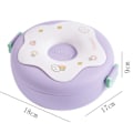 Pikkukuva 5 / 5: Söpö sarjakuva Donitsi 1000ml Lounasrasia Mikroaaltouunin kestävä Bento-rasia lokeroilla Koulutarvikkeet (LGL) Purple