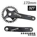 Pikkukuva 1 / 5: Prowheel Kampiakseli Neliöaukko Mtb Pyörä 104bcd 170mm 175mm Deckas Ketjurenkaat Maastopyörä 30t 32 34 36 38 40t 1x 2x 1 2 Nopeus