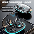 Miniatyrbild 4 av 5: Benledningshörlurar Bluetooth för Sömn, Trådlösa 5.3 In-Ear Hörlurar med Brusreducering för Sport