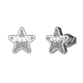 Miniatyrbillede 1 af 3: Øreringe - GUESS - JUBE02157JWRHT-U - Rustfrit stål - Sølv - Cubic zirconia Pengar