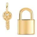 Miniatyrbillede 2 af 5: Charm - Pandora - 760088C01 - Gul - Gylden - Sølv Gul