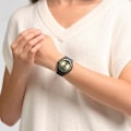 Miniatyrbillede 2 af 4: Ur - SWATCH - LEAFY LINE - 41mm - Sort - Silikone - Analog Svart, Grön