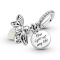 Pikkukuva 2 / 2: Pandora Firefly Glow in the Dark Charm Grå