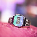 Miniatyrbillede 3 af 4: Casio Ur - Unisex - A168WER-2AEF - Rustfrit stål - Sølv - Blå Sølv