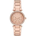 Miniatyrbillede 1 af 3: Multifunktionsur - MICHAEL KORS - Parker - Rustfrit stål - Roséguld - Vandmodstand 10 ATM Rose guld