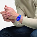 Miniatyrbillede 3 af 3: Ur - SWATCH - COBALT DISCO - Silikone - Analog - Herrer - Trendy Blå