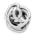 Miniatyrbillede 4 af 5: Charm - PANDORA - Heart and Circles My Family Forever - Sølv - Grå - Kvinder grå