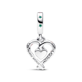 Miniatyrbillede 3 af 4: Charm vedhæng - PANDORA - Jul - Sterling sølv - Rød - Kvinde Röd