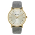 Miniatyrbillede 1 af 2: Ur - Nixon - A10582982 - Ø 40 mm - Læder - Guld - Kvarts gyllene