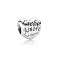 Miniatyrbillede 4 af 4: Charm - PANDORA - Kærlighedsord - 925 sølv - Kvinde - Voksen