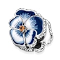 Miniatyrbild 4 av 5: Berlock - PANDORA - Blå pensé - Silver - Kvinna - Vuxen Blå