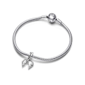 Miniatyrbillede 3 af 4: Charm vedhæng - PANDORA - 792643C01 - Sølv - Mor & Datter - Grå Grå