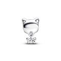 Pikkukuva 2 / 2: Charm - PANDORA - Cat & Bow - Metalli - Hopea - Mixed