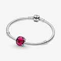 Pikkukuva 3 / 3: Charm - PANDORA - Soikea Cabochon - Fuksianpunainen - Naiset - 799309C01 Fuchsia rosa