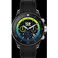 Pikkukuva 3 / 4: Miesten kello ICE WATCH Quartz Chronograph musta silikoniranneke 020616 Svart