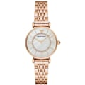 Miniatyrbillede 1 af 4: EMPORIO ARMANI AR1909 armbåndsur - Kvinder - Kvarts - Analog - Rustfrit stål armbånd - Pink farve Rosa
