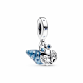 Miniatyrbillede 1 af 3: PANDORA fosforescerende eremitkrebs vedhængs charm 792700C01 Flerfärgad