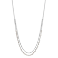 Miniatyrbillede 1 af 2: Collier Femme FOSSIL i Hvid Messing - Produkttype: Halskæde - Materiale: Messing - Farve: Hvid Vit