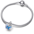 Miniatyrbillede 3 af 4: PANDORA Blå Murano Glas Sommerfugl Vedhæng Charm 792698C01 Flerfärgad