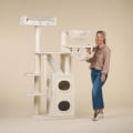 Miniatyrbild 1 av 4: Kattträd - RHRQuality - Cat Penthouse Crown - Beige - 192 cm - För stora katter Beige