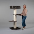 Miniatyrbillede 1 af 4: Kattetræ - RHRQuality - Royalty - Taupe - 155 cm - Sisal stolper 20 cm Grå
