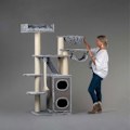 Miniatyrbillede 1 af 4: Kattetræ - RHRQuality Cat Penthouse Grå Krone store katte Grå