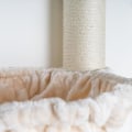 Miniatyrbillede 3 af 4: RHRQuality Cat Klatrevæg - XXL Sisal stolper med Deluxe 45Ø hængekøje (beige) Grädde