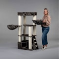Miniatyrbillede 1 af 4: Kattetræ - RHRQuality - Corner Coon - Taupe - 2 hængekøjer - Til store katte Grå