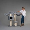 Pikkukuva 1 / 4: Kissapuu - RHRQuality - Devon Rex - Harmaa - 120 cm - Isoille kissoille Grå