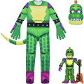 Miniatyrbild 2 av 3: Festkläder för barn Five Nights Freddy Bear Cosplay Kostym Med Mask Pojkar Flickor Body Halloween Fancy Jumpsuits Z 3 160