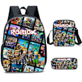 Miniatyrbillede 1 af 4: 3-delt Roblox Rygsæk Skoletaske Rejsetasker 1