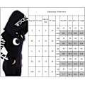 Miniatyrbillede 2 af 3: Dame hættetrøjer Tøj Gothic Punk Moon efter trykt sweatshirt svart L