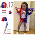 Miniatyrbilde 4 av 4: Harley Quinn Kids Cosplay Kostymer Monsterjakke XL