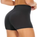 Pikkukuva 1 / 4: Naisten Pyöräilyshortsit Tummy Control Urheilu Leggingsit Korkea vyötärö Läpinäkymättömät Shortsit Joustavat Alusvaatteet Fitness Hot Pants Bokserit Black 2XL