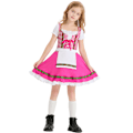 Pikkukuva 9 / 10: Tyska Oktoberfest-dräkt för flickor Dirndl-klänningar Pink M