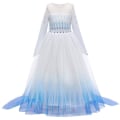 Miniatyrbillede 8 af 9: Elsa Prinsesse kostume frossen Elsa kjole cm Light Blue 120